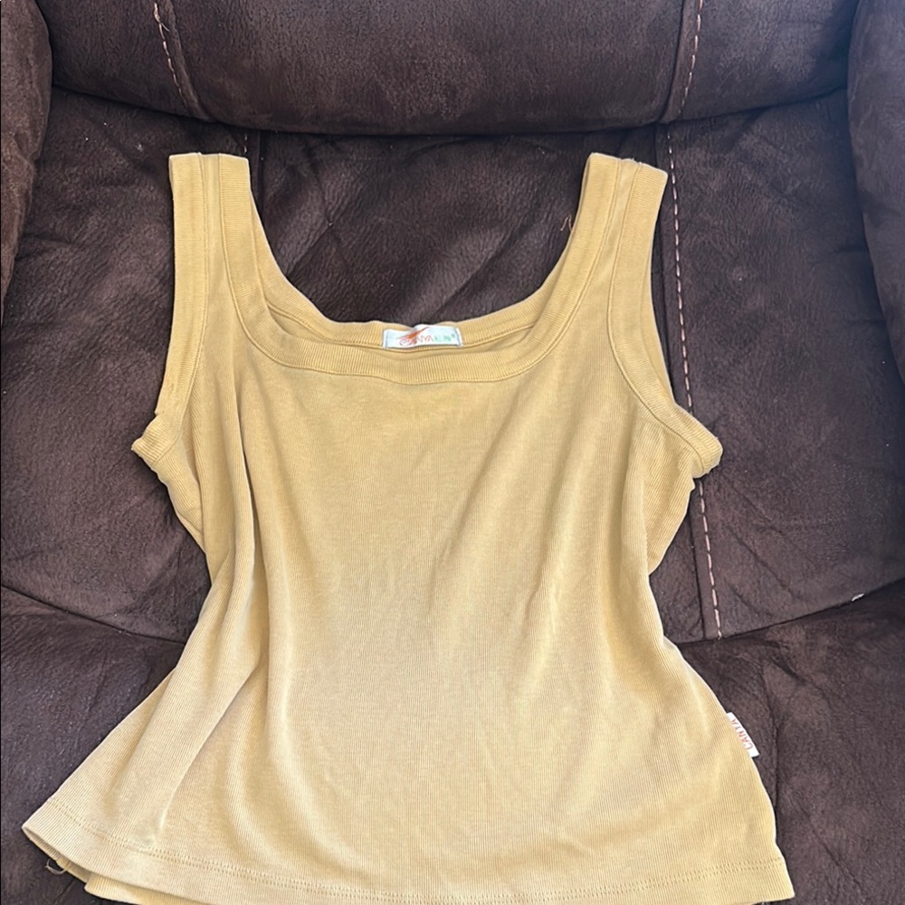 Yellow Sleeveless Top
